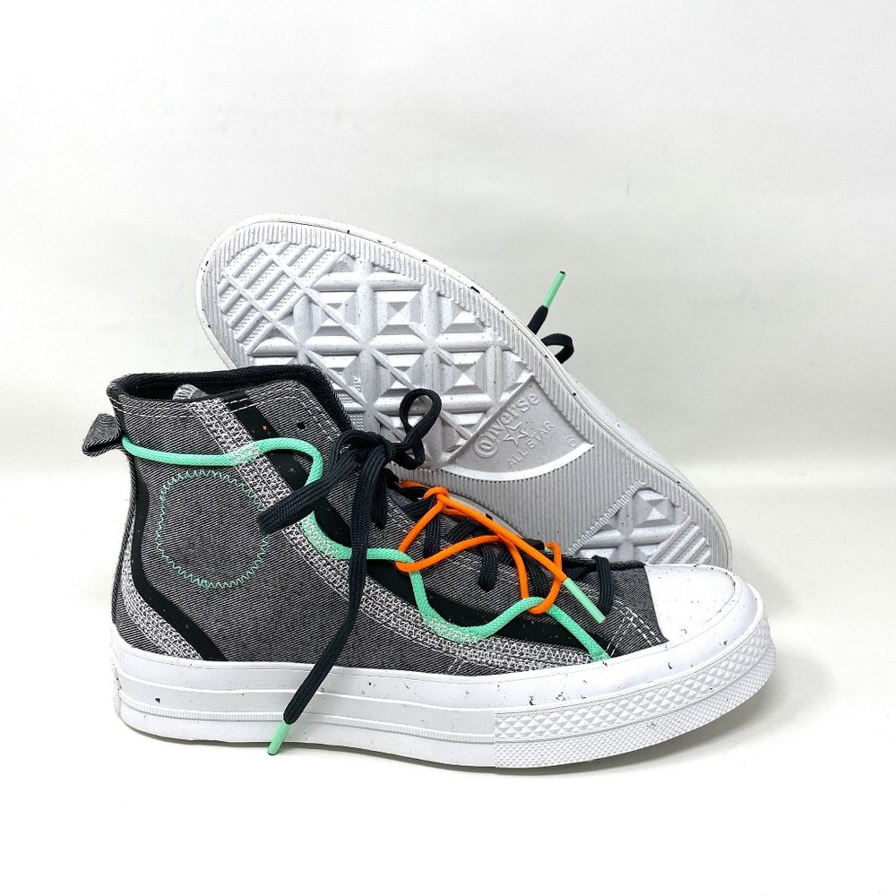 💖MEGA SALE💖Converse Women 170948C RENEW Chuck 70 HI Ash Storm Wind White Gray - Picture 4 of 9